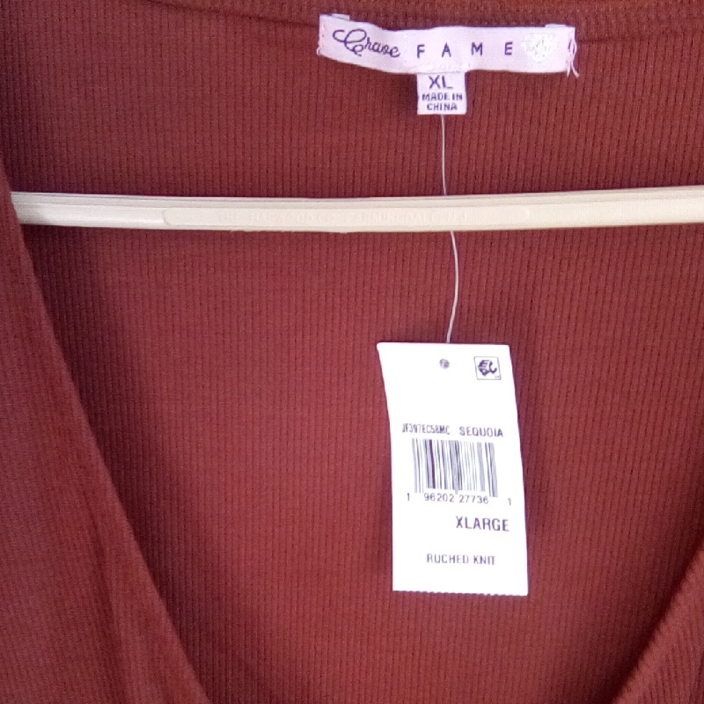 Women's Rust Knit Top